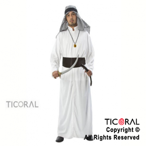 DISFRAZ JEQUE ARABE ADULTO TALLE 1 x 1
